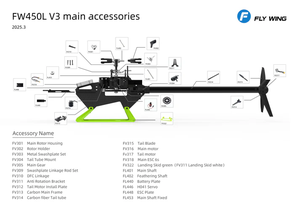 फ्लाईविंग Fw450L ऐक आरc स्मार्ट जीपीएस स्थिर हेलीकॉप्टर 6ch 450L आकार - Product Image 5