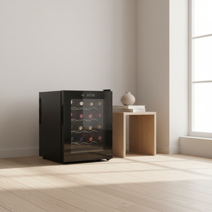 46L 20 Şişelik Şarap Dolabı Şarap Soğutucu Ev Barı Kırmızı Beyaz Şarap Saklama Ünitesi - Product Image 1