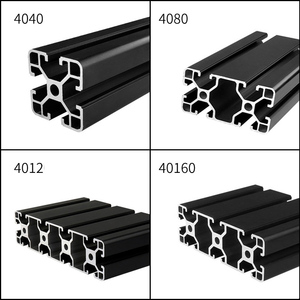 <span class=keywords><strong>Profilé</strong></span> en Aluminium Extrusion sur mesure <span class=keywords><strong>40x40</strong></span>, 2020 3030 4040 4080, 1 pièce, accessoire industriel <span class=keywords><strong>noir</strong></span> - Product Image 5