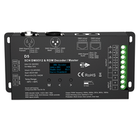 Contrôleur LED DMX Master Skydance D5 12-24VDC 5 canaux CV PWM Dimming DMX512 & RDM pour bande LED RGB+CCT