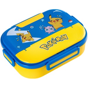 Portable Food Containers Bento Box Compartment Design Plastic PP Lunch Box With Stainless Steel Vacuum Water Bottle Set for Kids