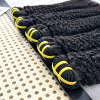 Extensions de Cheveux Humains Vierges Bruts Indiens Afro Crépus Bouclés en Lots, Grade 12A 15A, Non Traités, Double Drawn, Fournisseur pour le Dropshipping