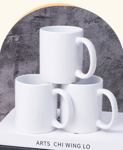 Taza de Café de Cerámica Blanca para Sublimación, Taza con Logotipo Personalizado por Transferencia de Calor para Oficina, Hogar, Regalo de Boda - Product Image 3