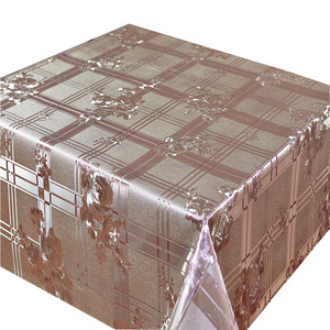 Cubierta De Mesa De Eliminación De Plástico Para Vinilo PVC Mantel <span class=keywords><strong>Nuca</strong></span> De Lino Protector Transparente Rollo De Película Ramadán Mariage Navidad - Product Image 6