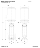 Ksbpump Movitec VF040/04/02 Peut remplacer Grund Fos Wilopump Sylempump Sulzerpump Ebarapump DA B Cnppump