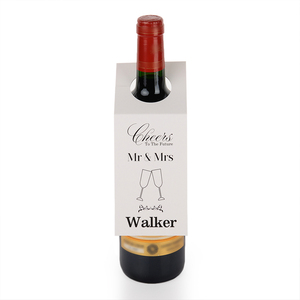 Etiqueta Colgante Personalizada para Botellas de Vino, Impresa Digitalmente en Papel de Arte, con Logotipo de Marca, para Publicidad - Product Image 1