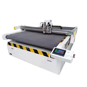 Static table digital cutting plotter digital flatbed garment textile pattern PVC coated fabric cutting machine