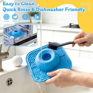 Ciotola Antiscivolo Personalizzata per Cani con Palla Interattiva Rotolante, Ciotole per Alimentazione Lenta e Tappetino per Leccare per Liquidi e Snack Densi - Product Image 6