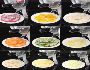 Meilleure trancheuse de fruits et légumes bon marché Machine à trancher les fruits et légumes en acier inoxydable de haute qualité commerciale - Product Image 5