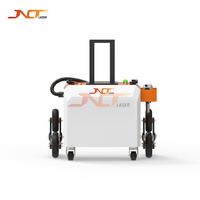 Nettoyeur laser à fibre pulsée portable de type chariot 500W, longueur d'onde 1064nm, refroidissement par air, sans entretien, haute productivité, pour le bois