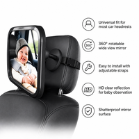 Miroir de voiture pour bébé grand angle, miroir d'observation orienté vers l'arrière pour la sécurité des nourrissons et des enfants dans le siège auto