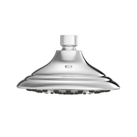 Réglable 6 Pouces En Plastique Chrome Finition Salle De Bains Overhead 6 Fonctions Nouveau Puissant Pommeau De Douche À Pluie pour Appartements En Gros