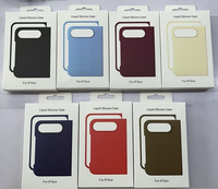 Étui magnétique en silicone liquide pour iPhone Duo avec boîte d'emballage de vente au détail, compatible avec la charge sans fil magnétique, étuis pliables en silicone pour téléphone