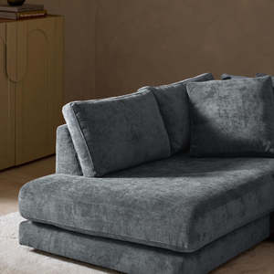 Juego de Sofás Seccionales <span class=keywords><strong>en</strong></span> Forma de L de Tela Crema Estilo Nórdico Minimalista, Sofá Modular Contemporáneo para Sala de Estar, Apartamento, Hotel, Salón - Product Image 3