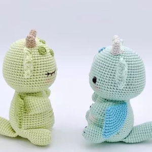 Vente flash - <span class=keywords><strong>Dinosaure</strong></span> Pterosaure en crochet fait main, adorable et personnalisé, pour les enfants, cadeau artisanal - Product Image 3