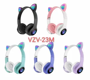 Amazon Hot Selling 23M Unterstützung Tf Kartenspiel Cat Ear Spiel Kopfhörer True Tws Mini Sport Bt Kinder Drahtlose Kopfhörer