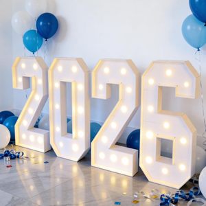 Letrero Luminoso Neonawall Clase <span class=keywords><strong>de</strong></span> 2026 con Números <span class=keywords><strong>de</strong></span> Mosaico en Espuma para Graduación, Fiesta <span class=keywords><strong>de</strong></span> Graduación, Eventos y Celebraciones - Product Image 2