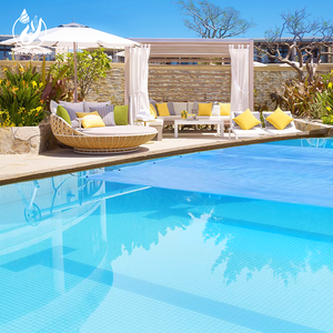 Couverture <span class=keywords><strong>à</strong></span> bulles en PE en forme de <span class=keywords><strong>piscine</strong></span> en PVC personnalisé de haute qualité avec bord de poinçonnage unique pour la conception de piscines thermales pour adultes et enfants - Product Image 4