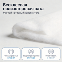 Ouate thermocollée en rouleau pour sacs de couchage d'extérieur, garnissage de vestes, isolation thermique en fibres de polyester
