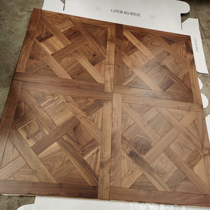 Parquet in noce per interni di alta classe massiccio 600x600x15(2)mm parquet in legno di noce americano versailles - Product Image 6