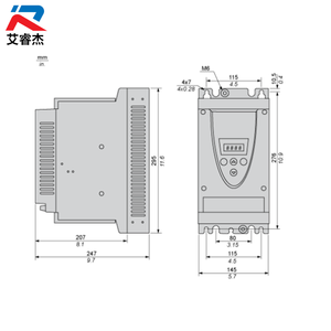 ซอฟต์สตาร์ทเตอร์ ATS22D62Q รุ่นใหม่ สำหรับมอเตอร์แบบอะซิงโครนัส 3 เฟส 230 ถึง 440 โวลต์ 15 ถึง 30 กิโลวัตต์ Altistart 22 ซีรีส์ - Product Image 2