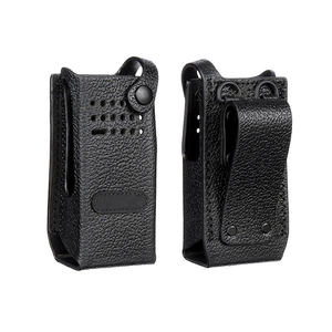 PMLN5839A Hard Leather Carry Case with Fixed Belt Loop for Non-Display Radio DP4401E DP4400E Motorola Two-way Radio Long Range - Product Image 2