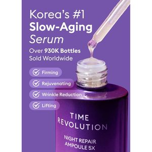 Ampolla Reparadora Nocturna Time Revolution 5X 50 ml, Sérum Antienvejecimiento para el Rostro - Product Image 3