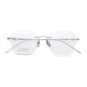 กรอบแว่นตาไทเทเนียม S901 ไทเทเนียมแท้ MR8 ป้องกันแสงสีฟ้า กันกระแทก ใส่เลนส์สายตาได้ ผลิตที่เซินเจิ้น - Product Image 5