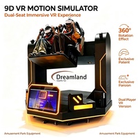 Simulador VR Dreamland Multi-escena para 2 Jugadores con Rotación de 1080 Grados, Montaña Rusa 9D, Máquina de Experiencia de Vuelo VR