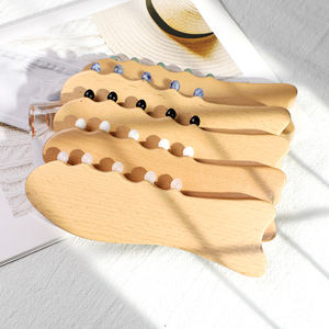 Alat pijat terapi kayu Quartz giok kristal alami, alat pijat akupuntur kristal untuk tubuh untuk kaki leher - Product Image 2