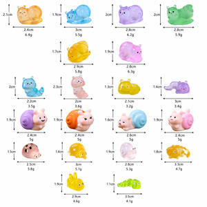 Statuette di Insetti in Resina Mini Carine all'Ingrosso, Luminose al Buio: Lumache, Bruconi, Coccinelle, Lucertole per Decorazioni Micro Paesaggistiche <span class=keywords><strong>e</strong></span> Case delle Bambole - Product Image 2