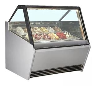 <span class=keywords><strong>Vetrina</strong></span> Refrigerata Commerciale da Banco per Gelato Soft, Congelatore Espositore per Negozi - Product Image 4