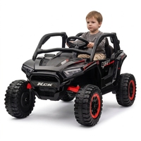 Voiture électrique pour enfants 12V, UTV à double moteur, jouet pour tout-petits, télécommande parentale, lumières LED, buggy à batterie