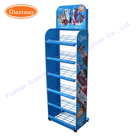 Peinture couleur dans les points de vente personnalisés magasin de détail étagères en fil de métal présentoirs pour croustilles support pour collation