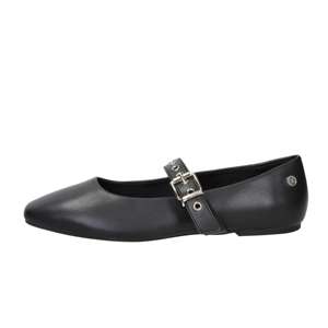 Bailarinas Xti para Mujer, Negras, Talla 38, Zapatos Planos con Correa de Hebilla - Product Image 1