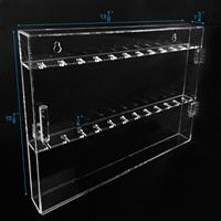 Großhandel Transparente Premium Acryl Souvenir Löffel Vitrine Wand Besteck Organizer Aufbewahrung halter Plexiglas Schrank