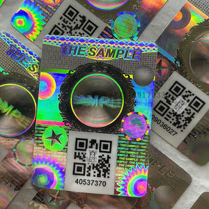 Etiquetas Holográficas 3D Personalizadas Anti-Manipulación, Etiquetas Adhesivas para Raspar, Etiqueta de Seguridad Holográfica con <span class=keywords><strong>Código</strong></span> <span class=keywords><strong>QR</strong></span> para Embalaje Seguro - Product Image 2