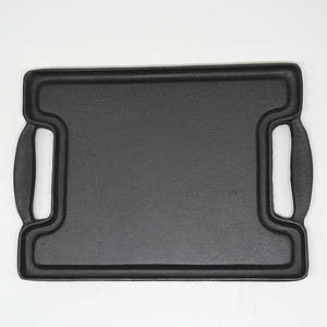 Nueva Plancha de Hierro Fundido Rectangular Precurada Reversible para Camping - Product Image 2