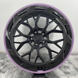 Juego de 2 Ruedas Forjadas de Aleación de Aluminio y Fibra de Carbono, Personalizadas, de Lujo, Premium, para Autos Deportivos, de 17, 18, 19, 20, 21 y 22 Pulgadas, para Tesla y <span class=keywords><strong>Cadillac</strong></span> - Product Image 4