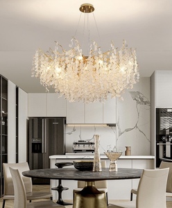 Fabrik preis Moderne französische Villa Hotel Kristall Kronleuchter Esszimmer Luxus Küchen insel Leuchte Pendel leuchte Kristall lampe - Product Image 3