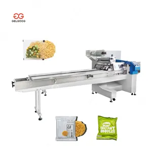 Gelgoog High Speed Horizontal Biscuit Tray Pillow Type Packing Instant Noodles Packaging Machine For Noodle