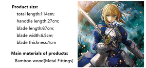 Espada de juguete de madera para decoración, sable del destino, <span class=keywords><strong>Excalibur</strong></span> y <span class=keywords><strong>Excalibur</strong></span>, juguete de espada - Product Image 4