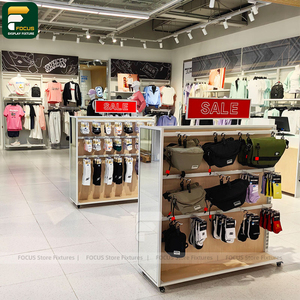 ตู้เสื้อผ้าบูติกเสื้อผ้าสั่งตัดทันสมัย แผงผนังตู้เสื้อผ้า ชั้นวางสินค้า เคาน์เตอร์คิดเงิน - Product Image 1