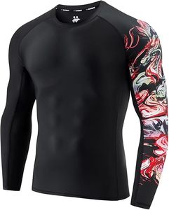 เสื้อรัดกล้ามเนื้อแขนยาวสำหรับผู้ชาย ชุดออกกำลังกาย ชุดกีฬา ช่วยรักษาความร้อน ป้องกันการสูญเสียกล้ามเนื้อ ชุดเล่นเซิร์ฟ ระบายอากาศได้ดี รับผลิตแบบ OEM - Product Image 5