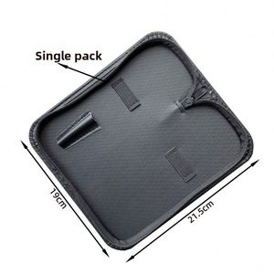 Hairdressing Scissors <b>Storage</b> Bag <b>for</b> Barbers <b>Black</b> Leather <b>Box</b> with Zipper Closure Wholesale Kit - Product Image 3