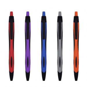 Best OEM Custom Printed Logo Bulk Plastic Ballpoint <b>Pens</b> Multicolored Rubber Coated Retractable 1.0mm Custom Brand Office/School - Product Image 3