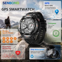 ODM OEM für KC82 Outdoor Smartwatch GPS Herzfrequenzmesser Fitness Schlaftracker Unisex IPS IP68 Wasserdicht 5-10 Tage