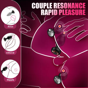 Set di 3 Tappi Anali in <span class=keywords><strong>Silicone</strong></span> per Allenamento con Telecomando, <span class=keywords><strong>Plug</strong></span> <span class=keywords><strong>Anale</strong></span> Vibrante e Massaggiatore Prostatico, Giochi e Giocattoli Sessuali per Adulti - Product Image 4