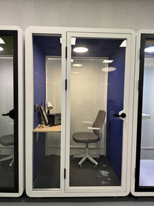 Cabinas <span class=keywords><strong>de</strong></span> sonido acústicas usadas para el lugar <span class=keywords><strong>de</strong></span> trabajo <span class=keywords><strong>de</strong></span> privacidad personalizadas para una sola persona - Product Image 3