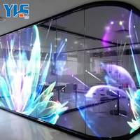 Film LED flexible couleur pleine gamme P10 en promotion pour écran transparent en verre cristal, idéal pour vitrine de magasin
